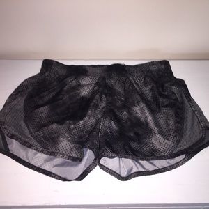 Black running shorts